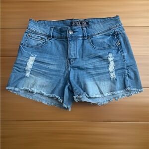 Women's Blue Denim Shorts